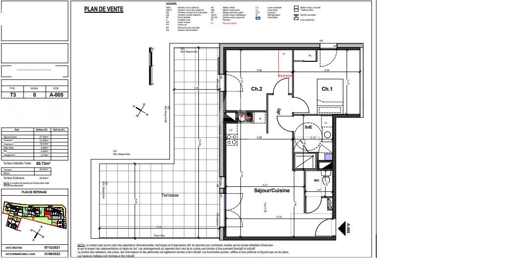 Vente Appartement à Nantes 3 pièces