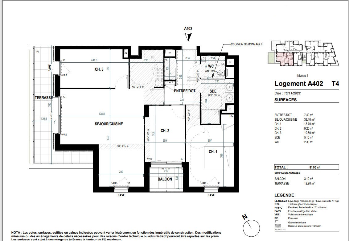 Vente Appartement à Saint-Nazaire 4 pièces