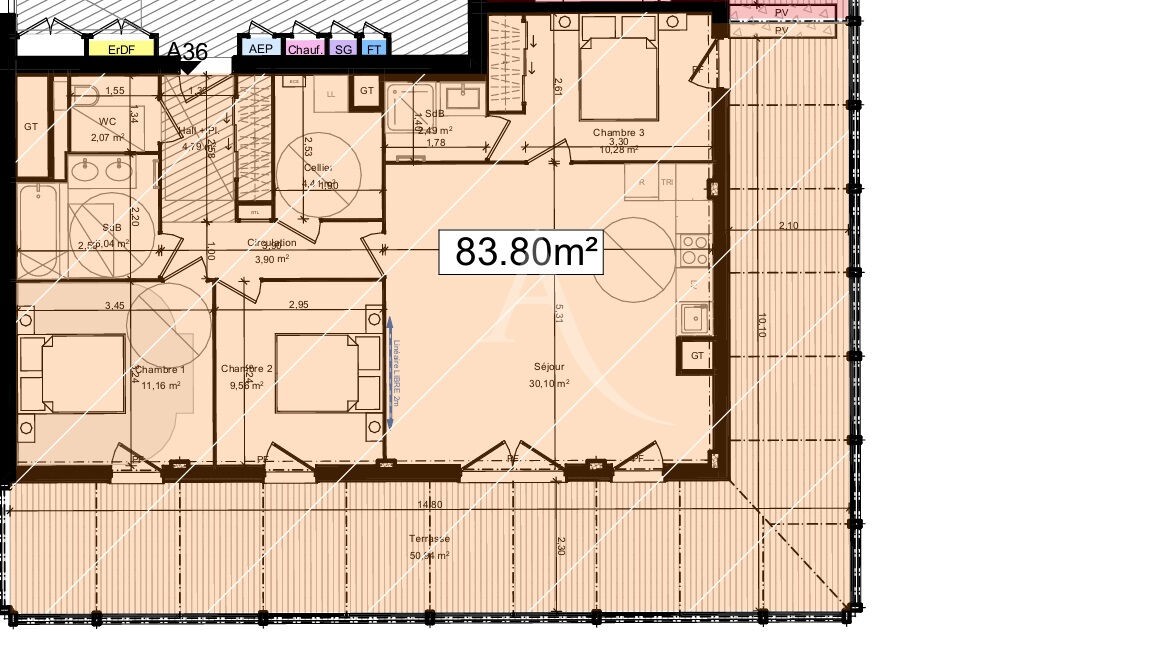 Vente Appartement à Angers 4 pièces