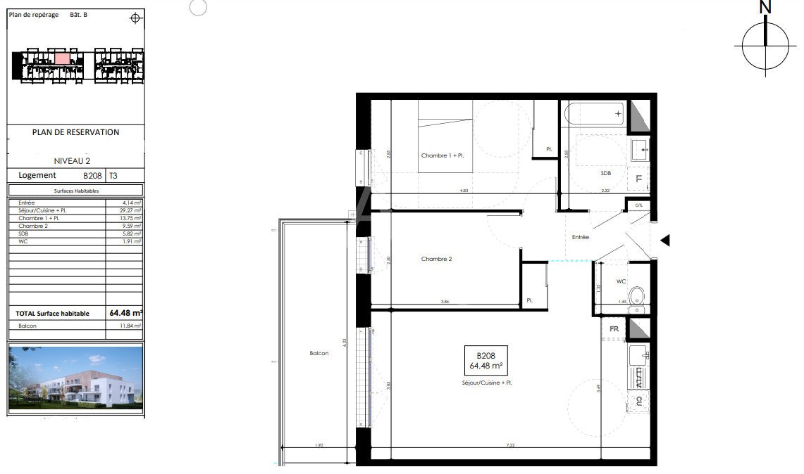 Vente Appartement à l'Huisserie 3 pièces