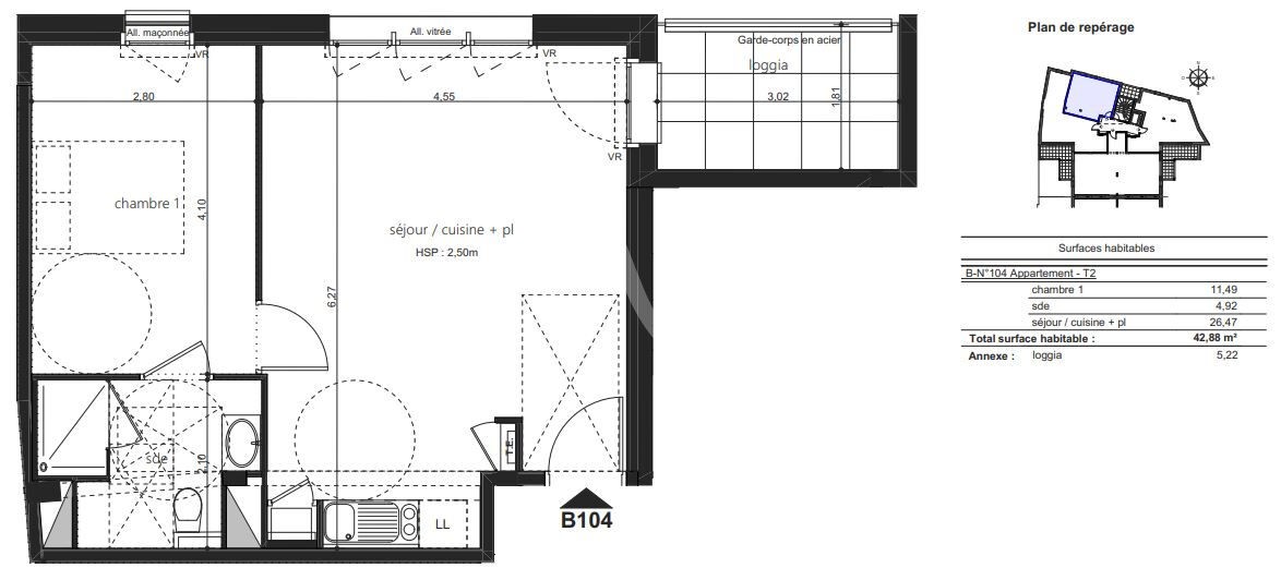 Vente Appartement à Laval 2 pièces