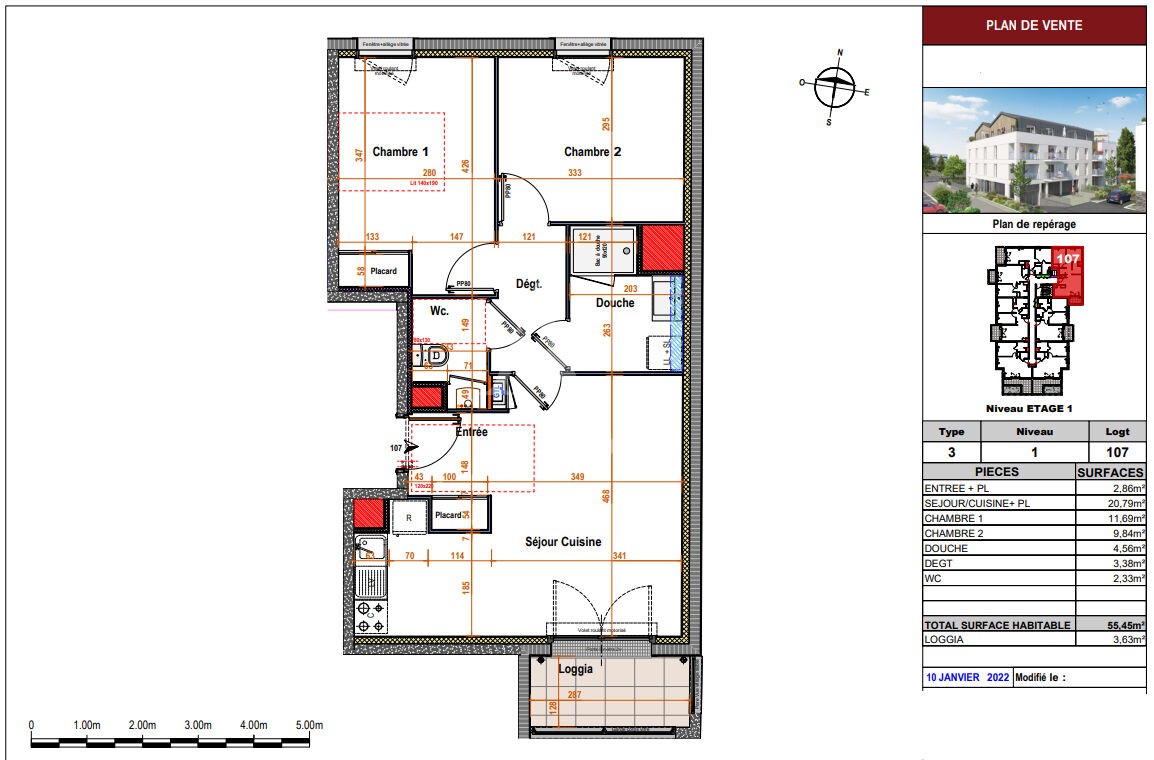 Vente Appartement à Angers 3 pièces