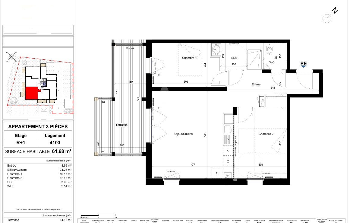 Vente Appartement à Écouflant 3 pièces