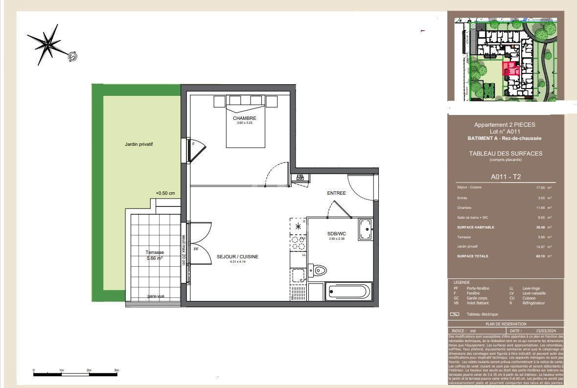 Vente Appartement à Avrillé 2 pièces