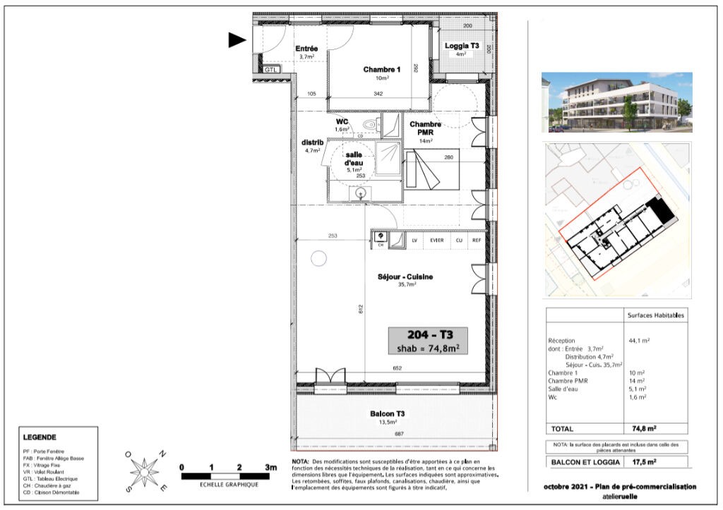 Vente Appartement à Avrillé 3 pièces