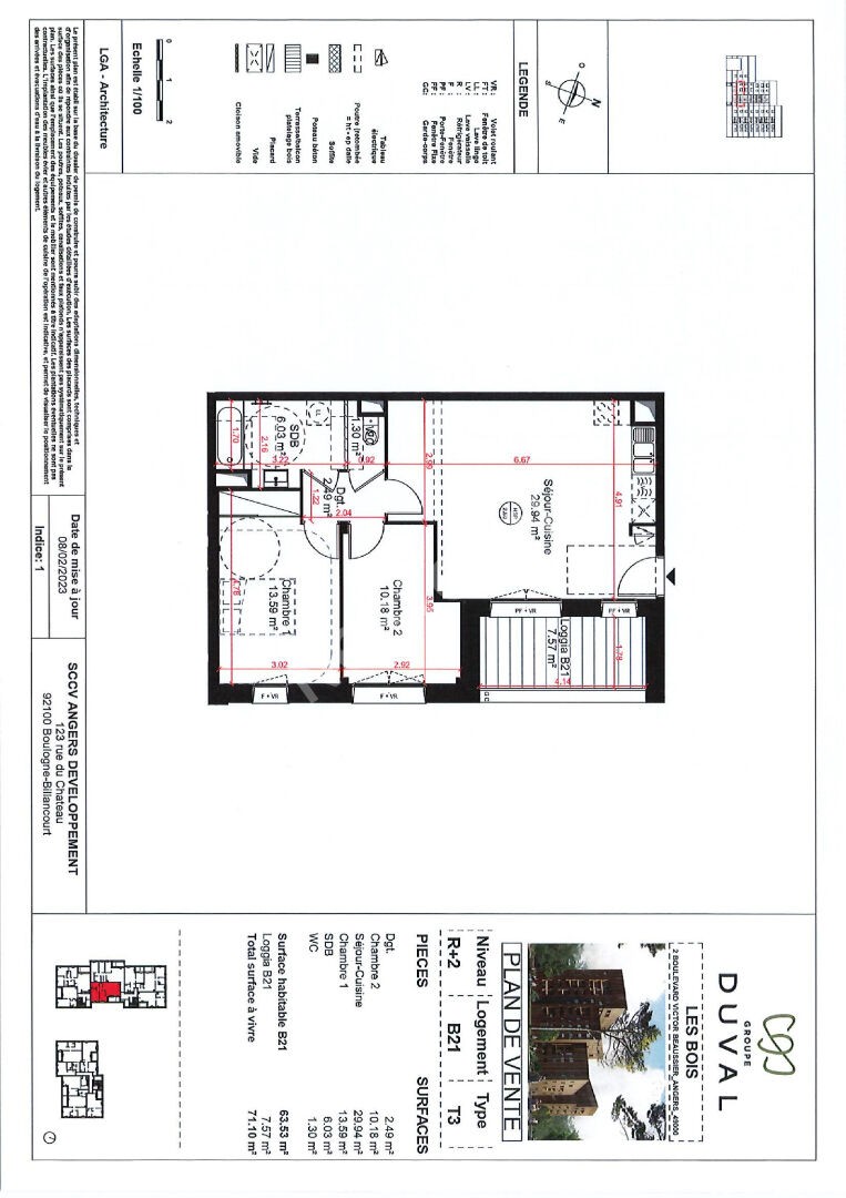 Vente Appartement à Angers 3 pièces