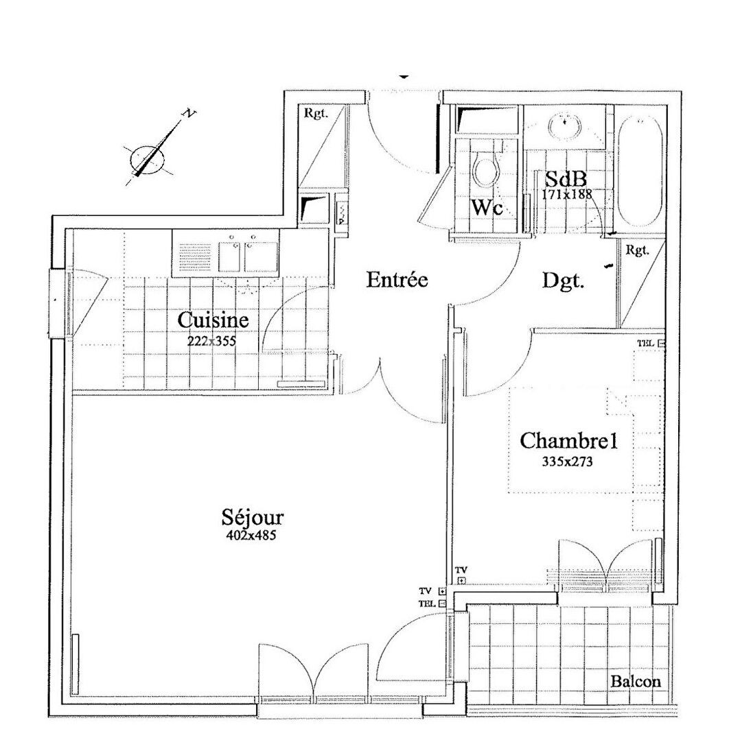 Vente Appartement à Courbevoie 2 pièces