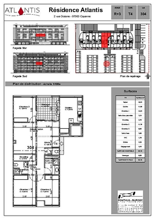 Vente Appartement à Cayenne 4 pièces