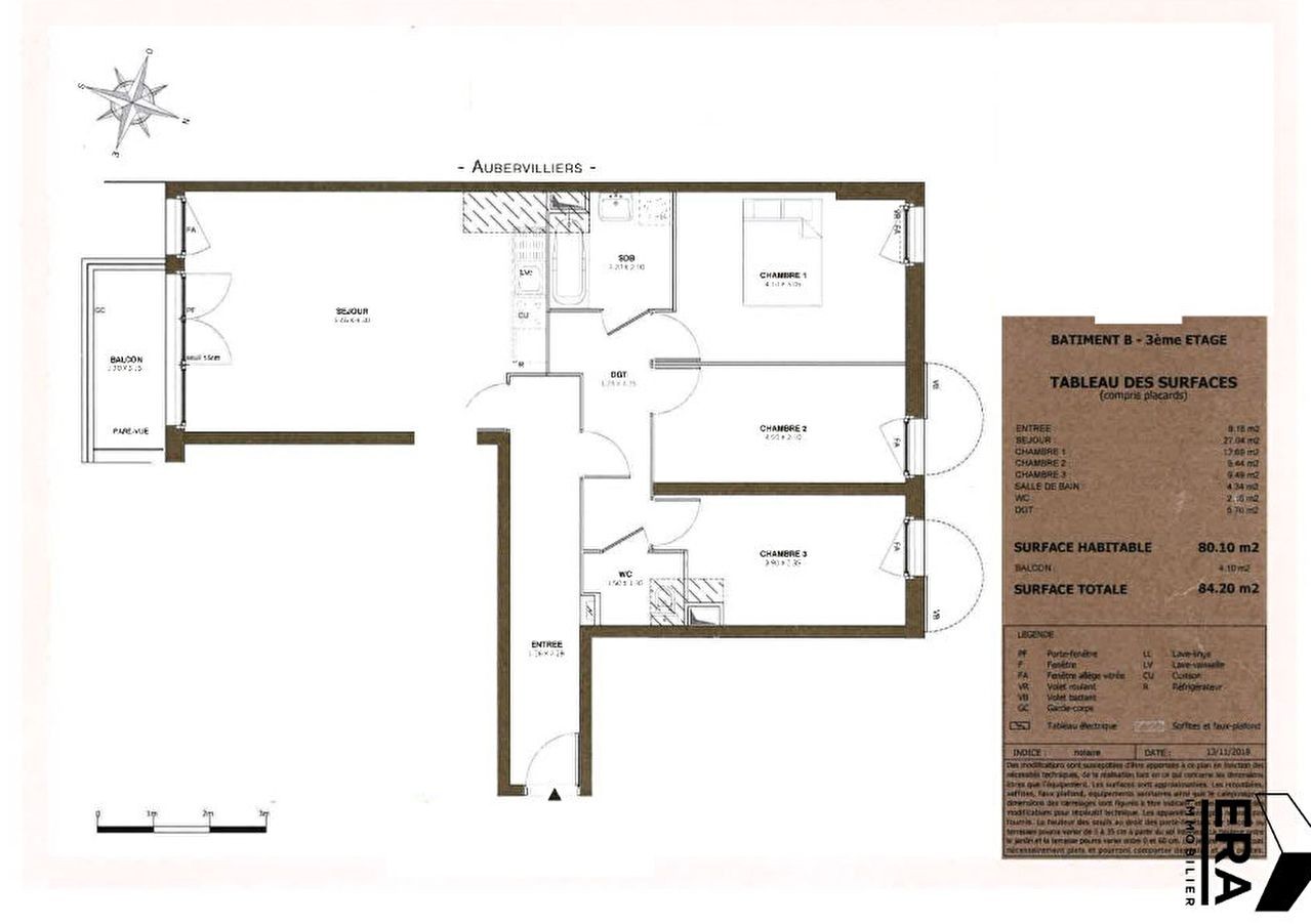 Vente Appartement à Aubervilliers 4 pièces