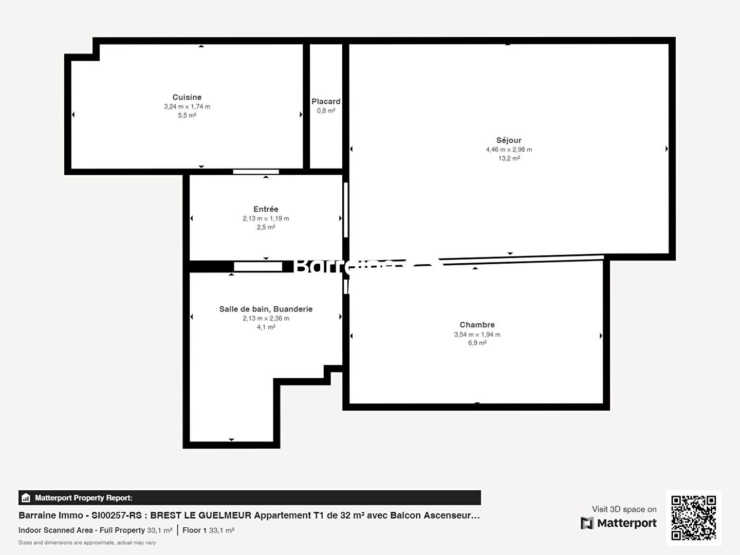 Vente Appartement à Brest 1 pièce