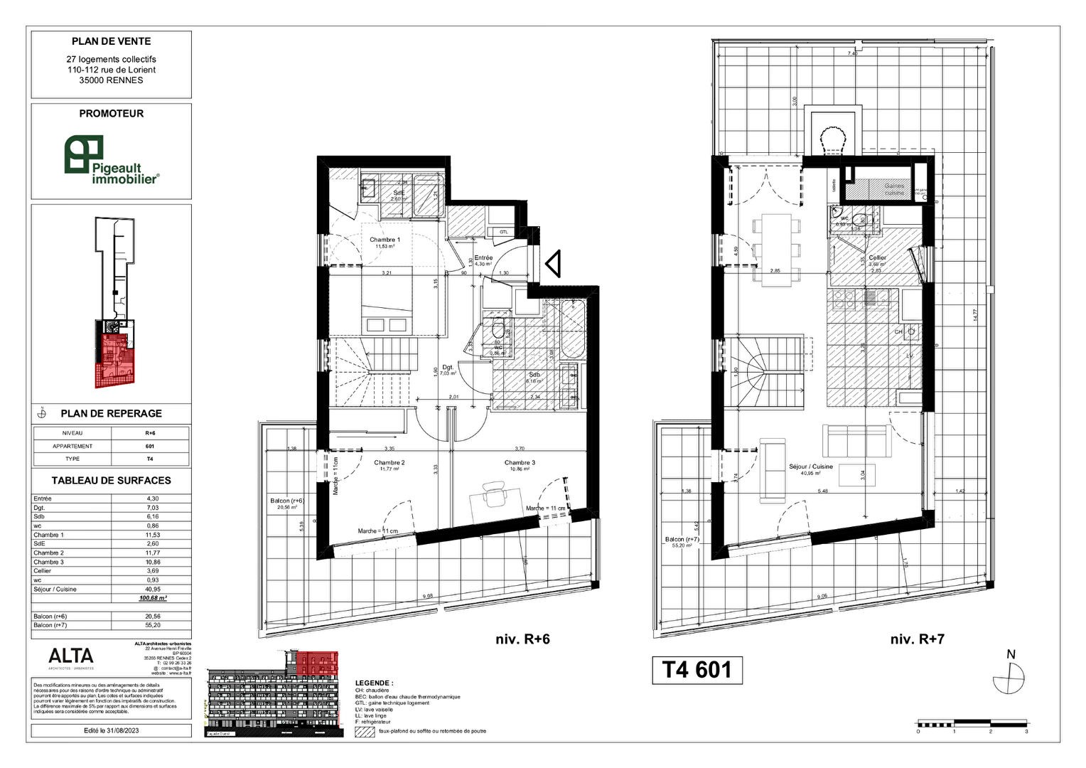 Vente Appartement à Rennes 4 pièces