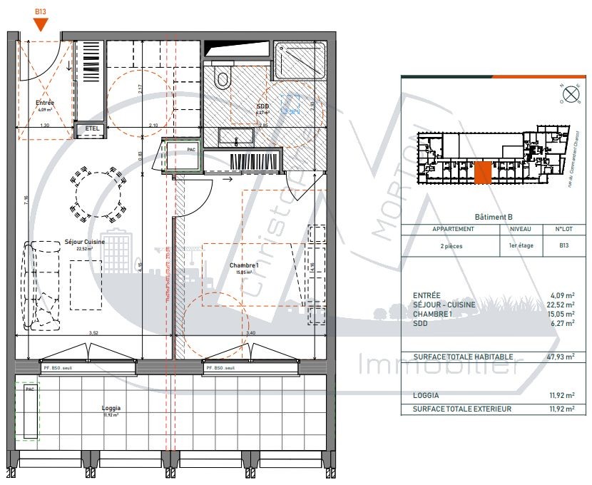 Vente Appartement à Lyon 5e arrondissement 2 pièces