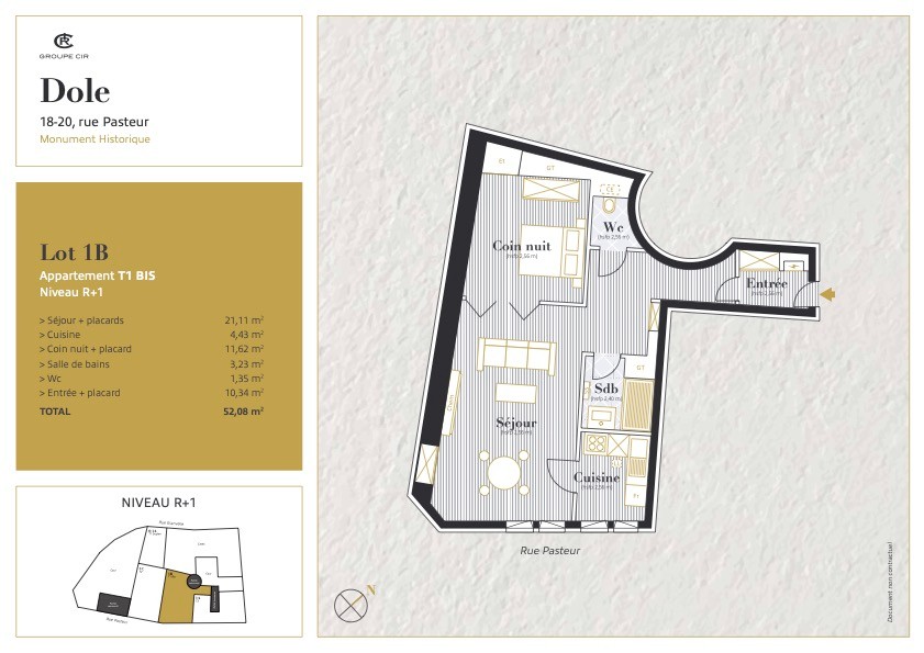 Vente Appartement à Dole 2 pièces