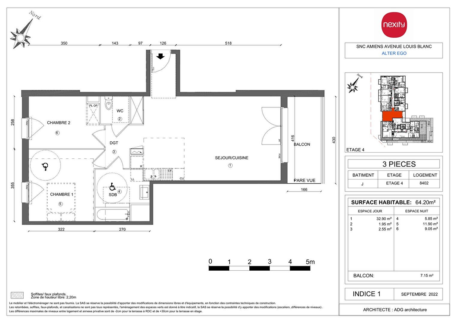 Vente Appartement à Amiens 3 pièces