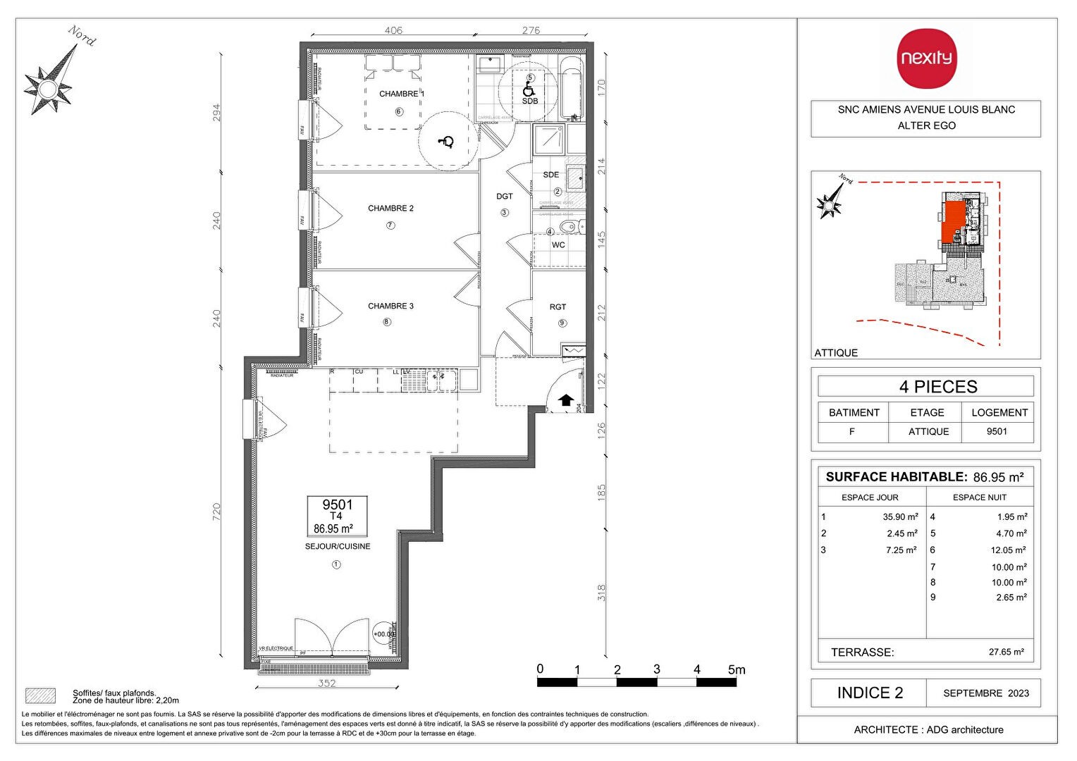 Vente Appartement à Amiens 4 pièces