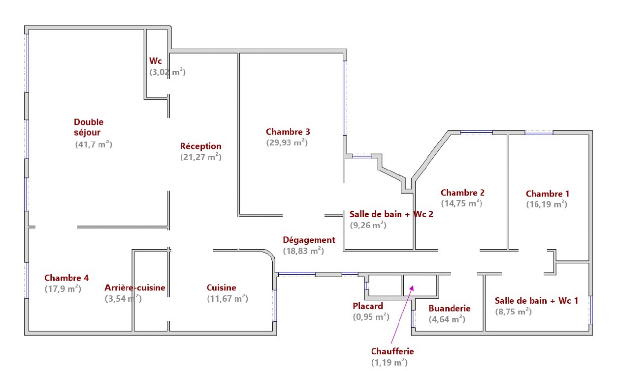 Vente Appartement à Paris Batignolles-Monceaux 17e arrondissement 6 pièces