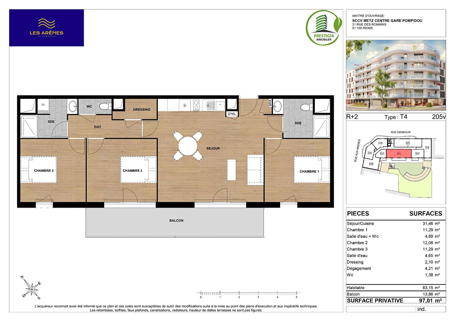 Vente Appartement à Metz 4 pièces