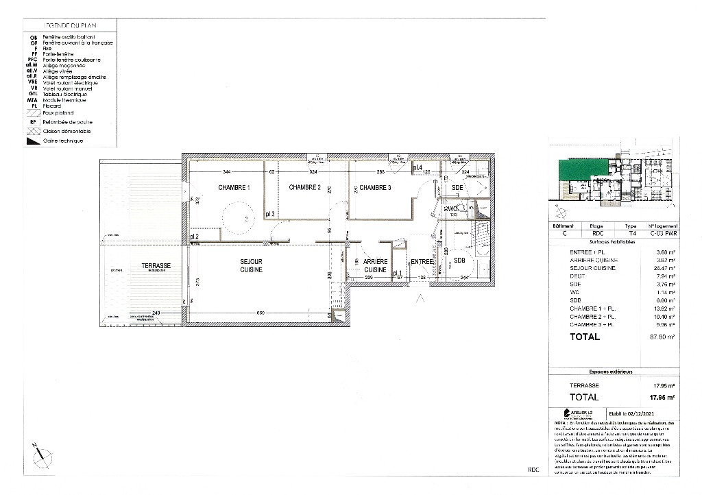 Vente Appartement à Rennes 4 pièces