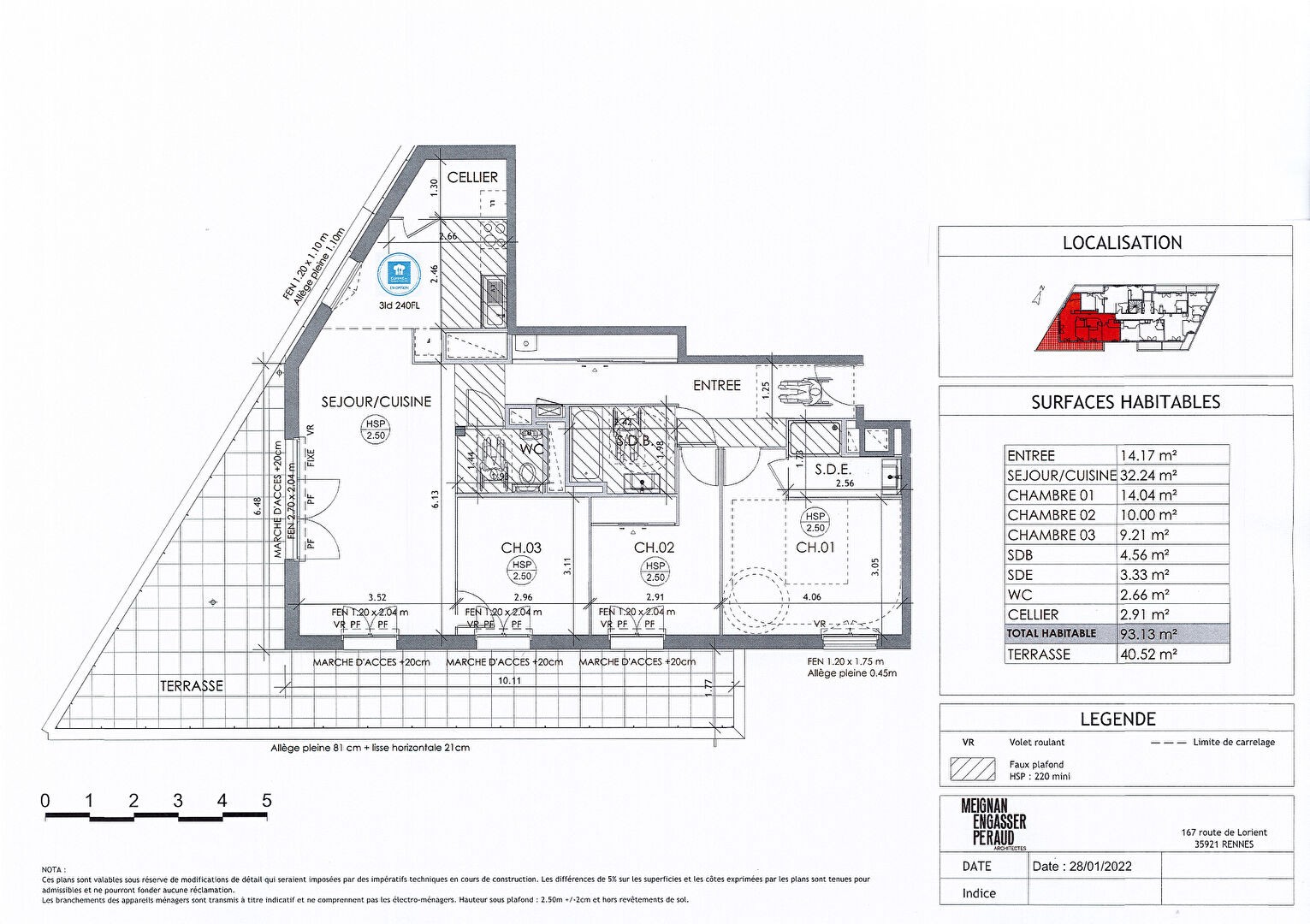 Vente Appartement à Rennes 4 pièces