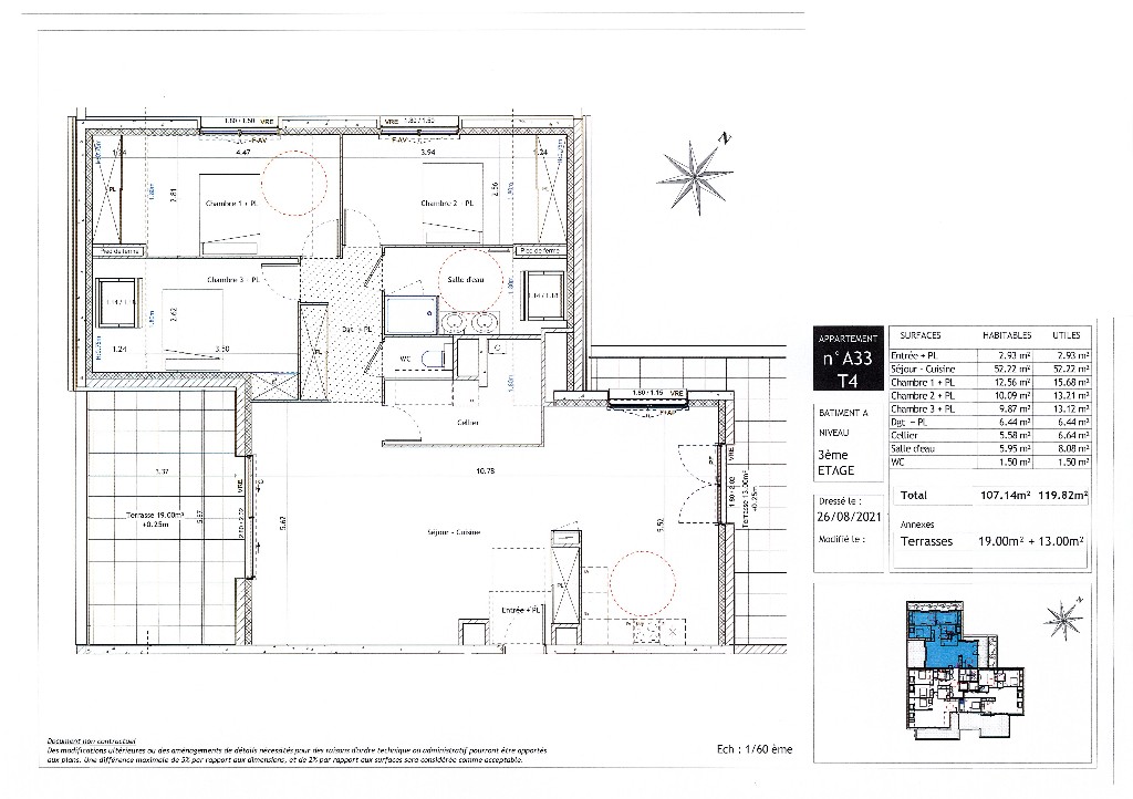 Vente Appartement à Saint-Erblon 4 pièces