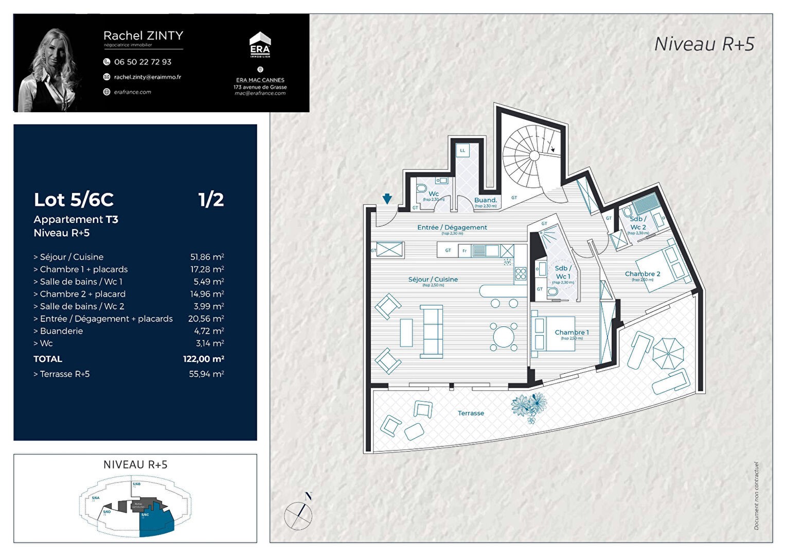 Vente Appartement à Cannes 3 pièces