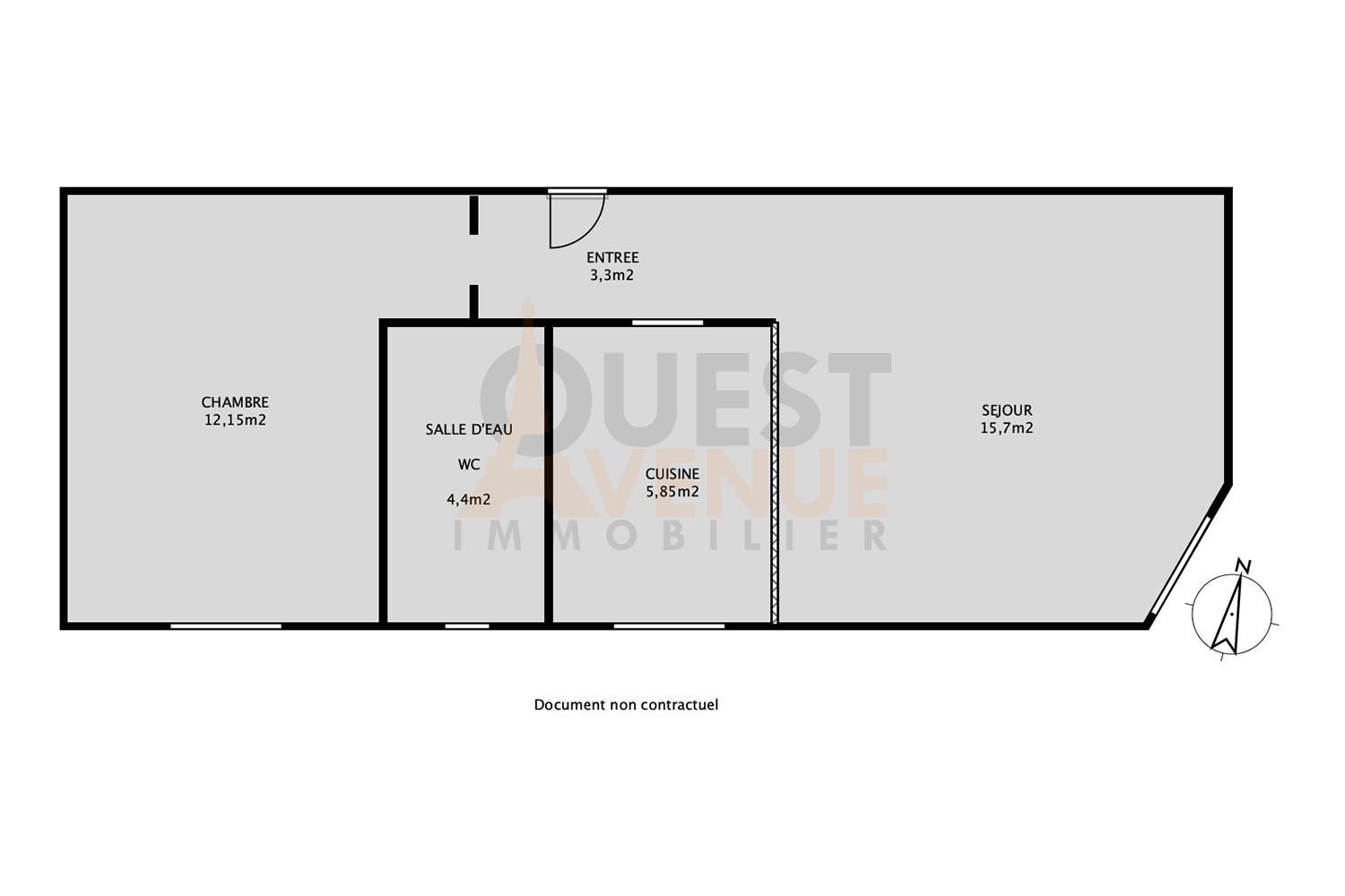 Vente Appartement à Issy-les-Moulineaux 2 pièces