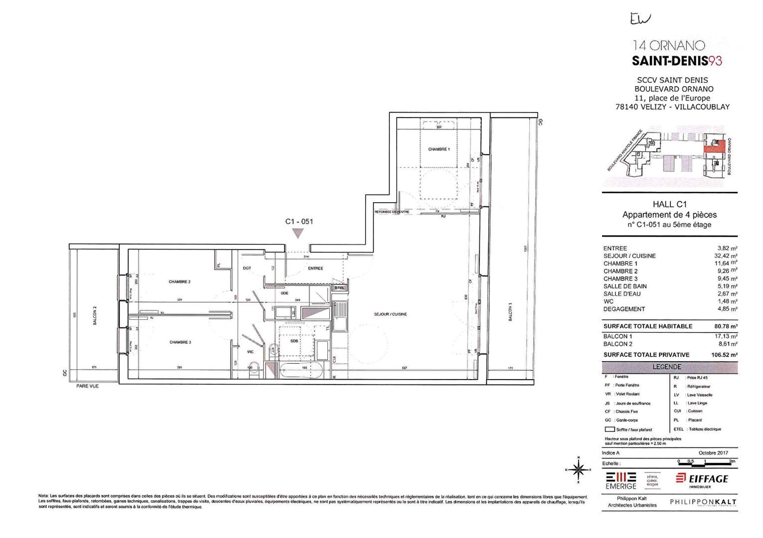 Vente Appartement à Saint-Denis 4 pièces