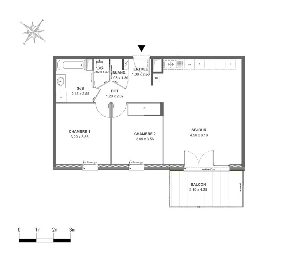 Vente Appartement à Thonon-les-Bains 3 pièces