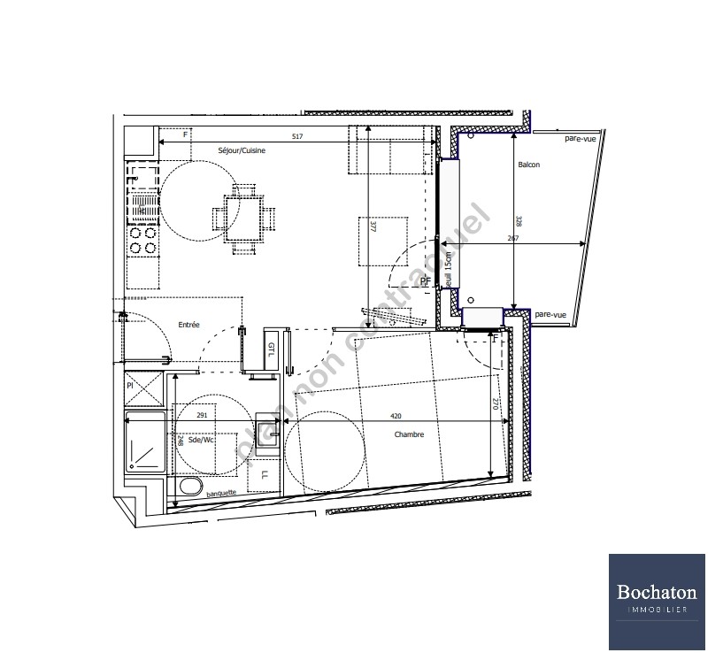 Vente Appartement à Thonon-les-Bains 2 pièces