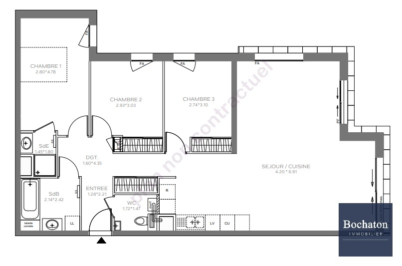 Vente Appartement à Évian-les-Bains 4 pièces