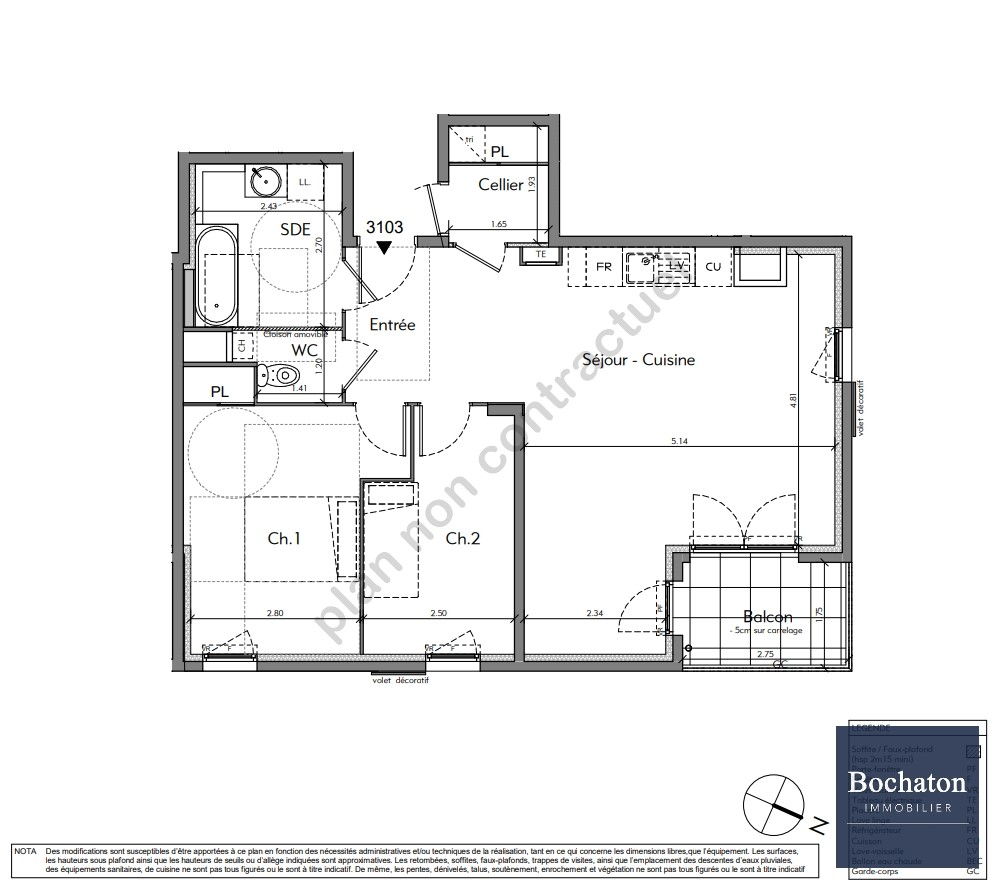 Vente Appartement à Douvaine 3 pièces