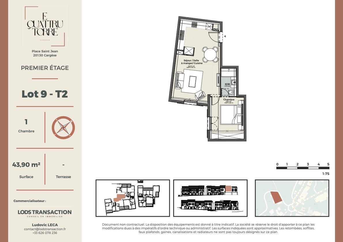 Vente Appartement à Cargèse 2 pièces