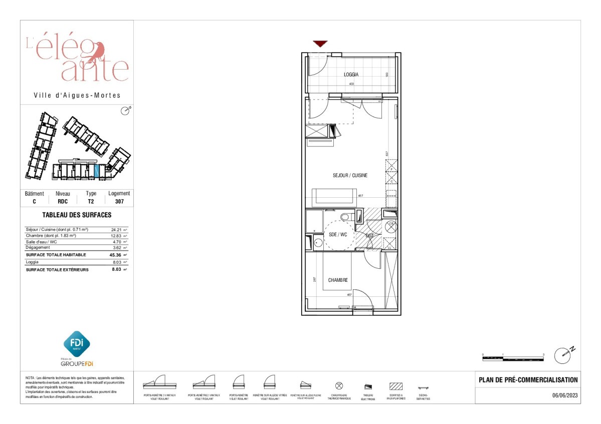 Vente Appartement à Aigues-Mortes 2 pièces