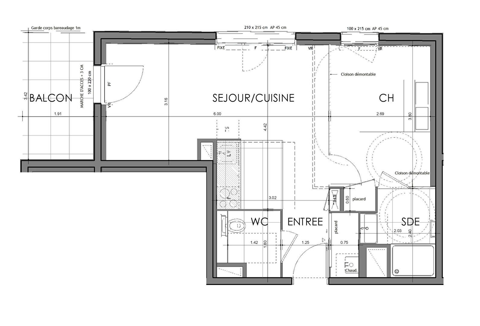 Vente Appartement à Rennes 2 pièces