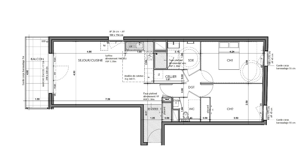 Vente Appartement à Rennes 3 pièces