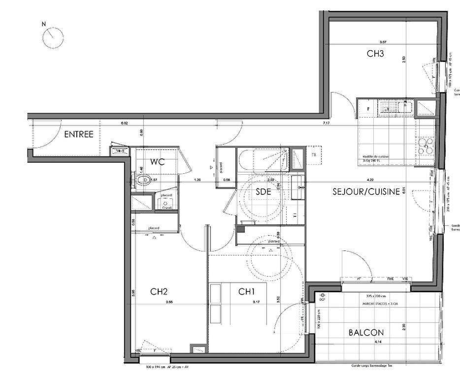 Vente Appartement à Rennes 4 pièces