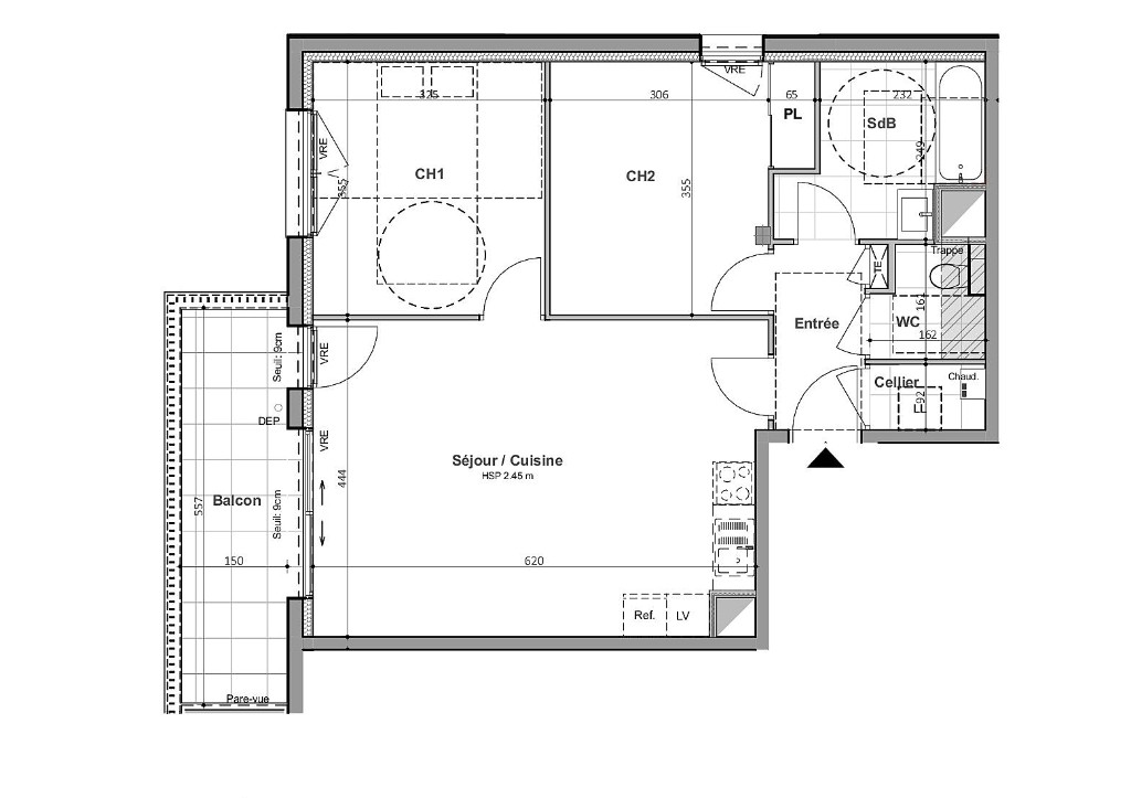 Vente Appartement à Saint-Malo 3 pièces