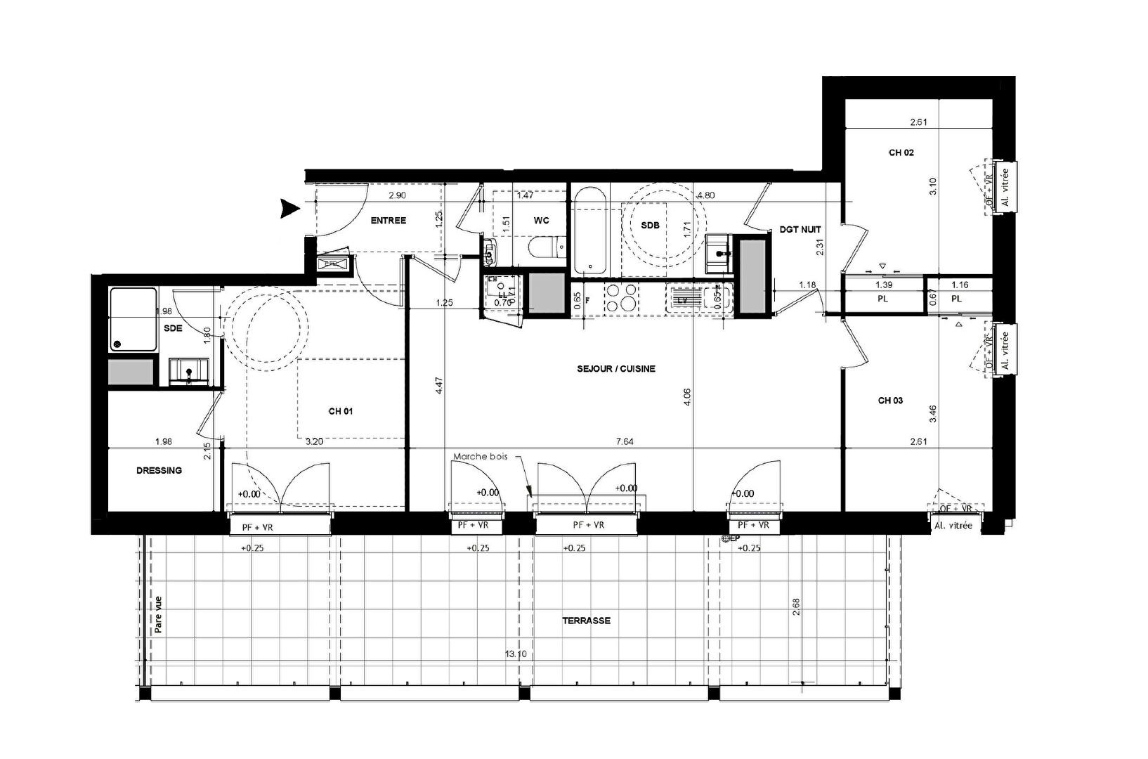 Vente Appartement à Chantepie 4 pièces