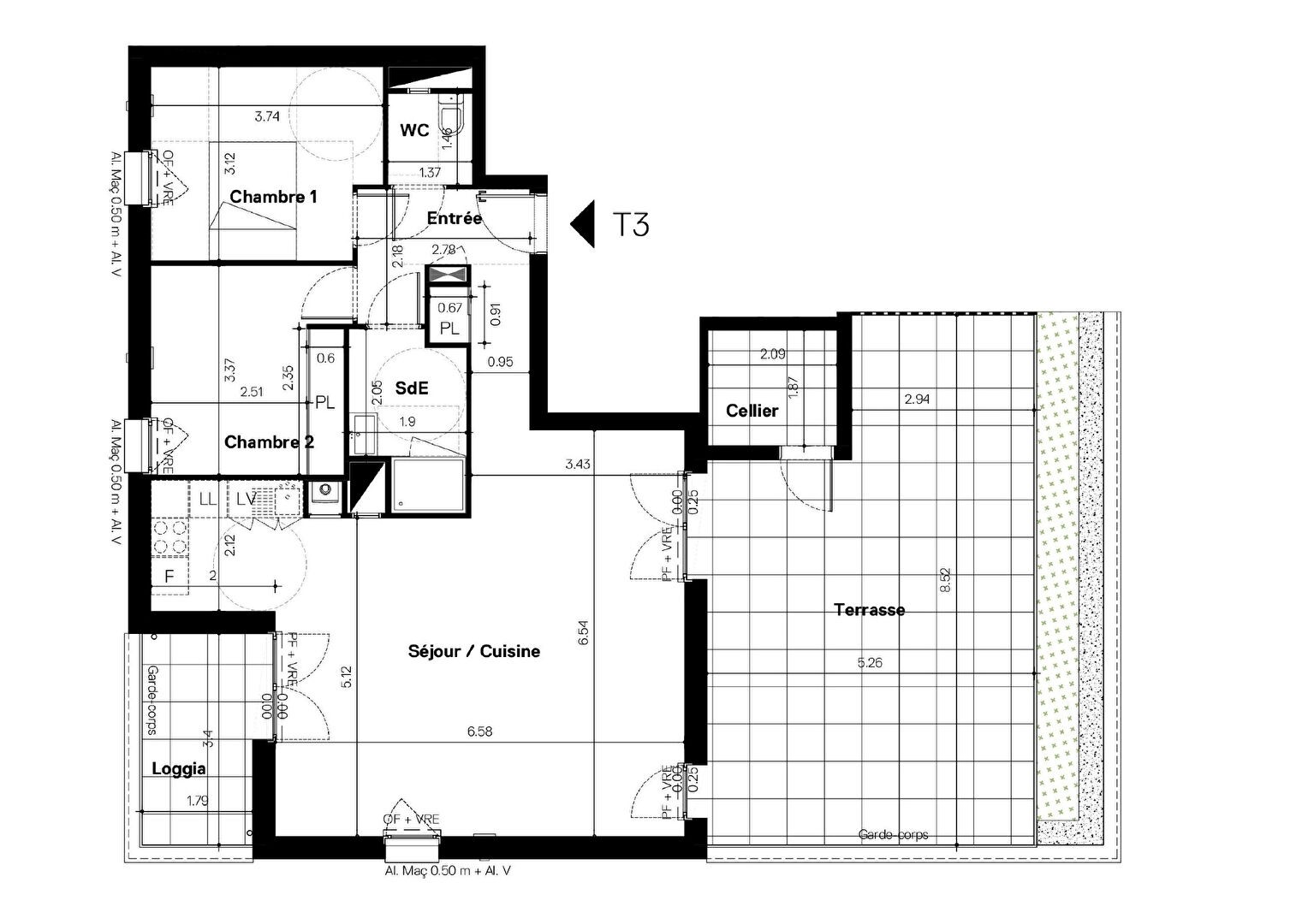 Vente Appartement à Nantes 3 pièces