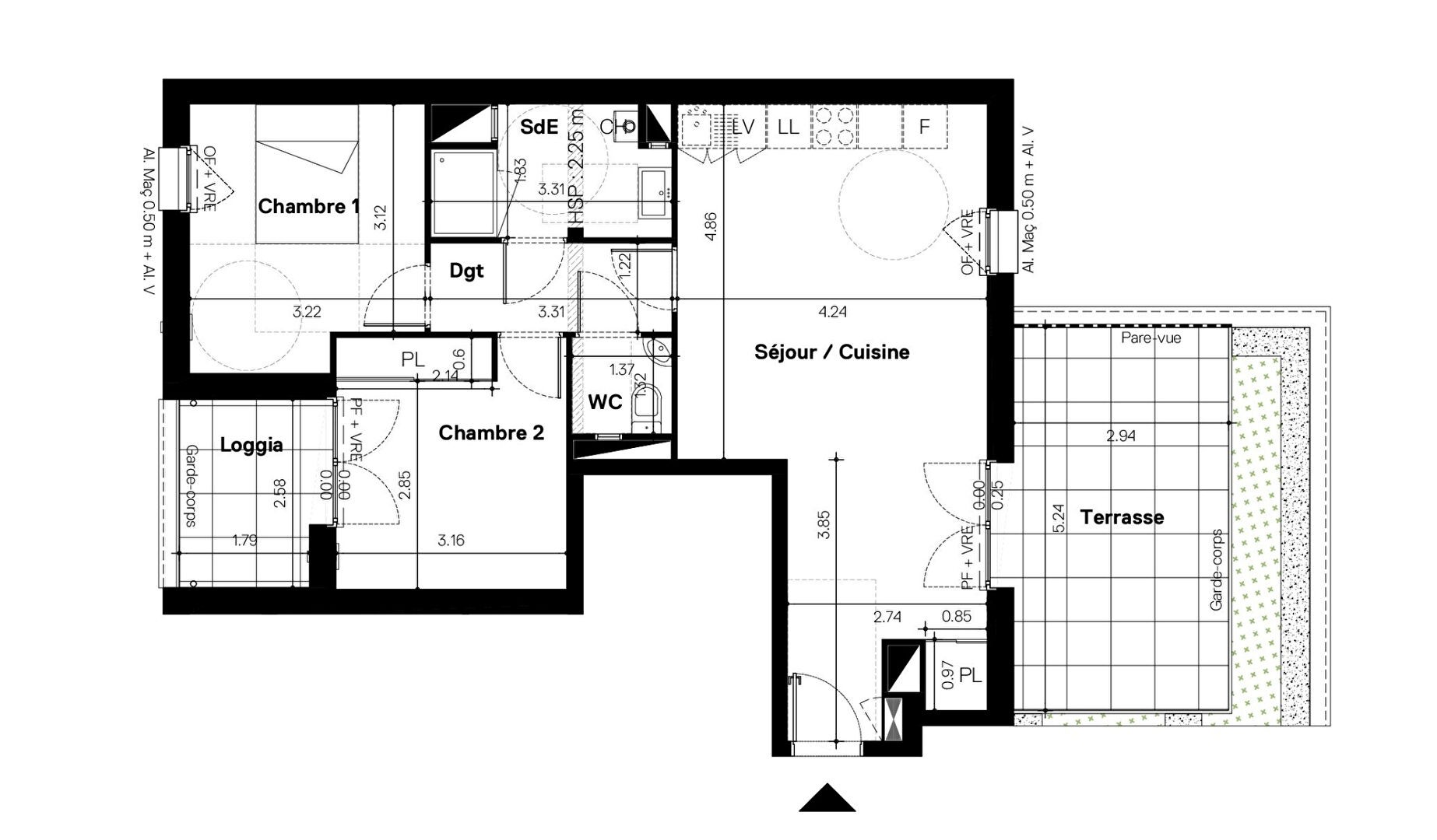 Vente Appartement à Nantes 3 pièces