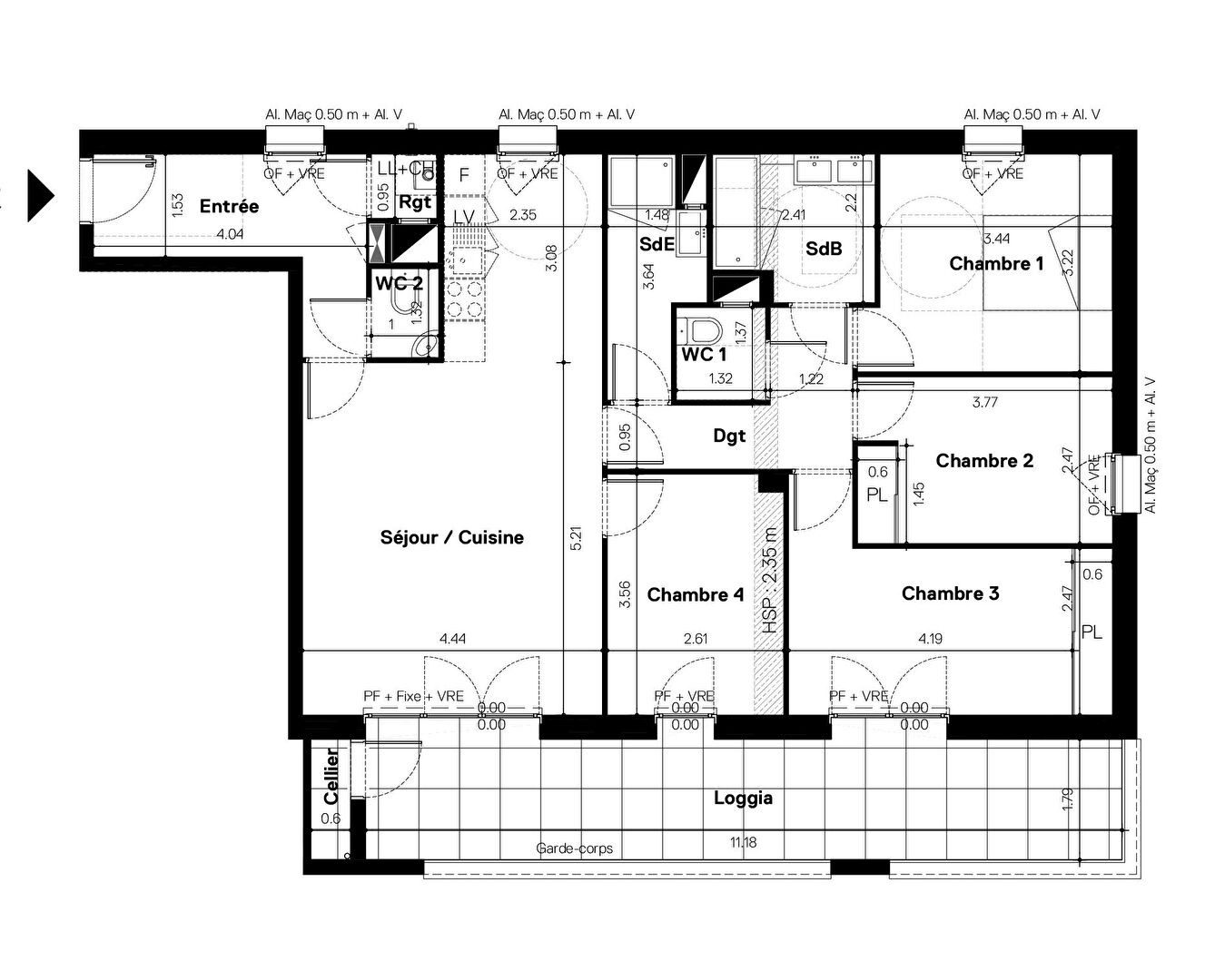 Vente Appartement à Nantes 5 pièces