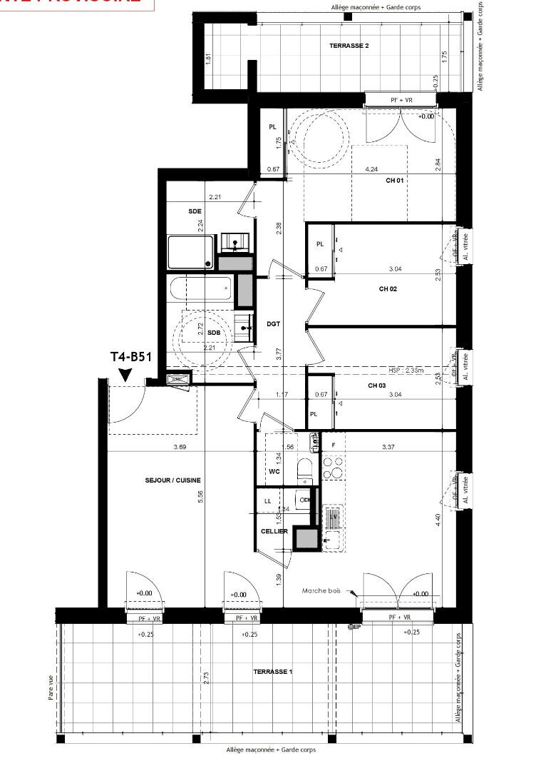 Vente Appartement à Chantepie 4 pièces