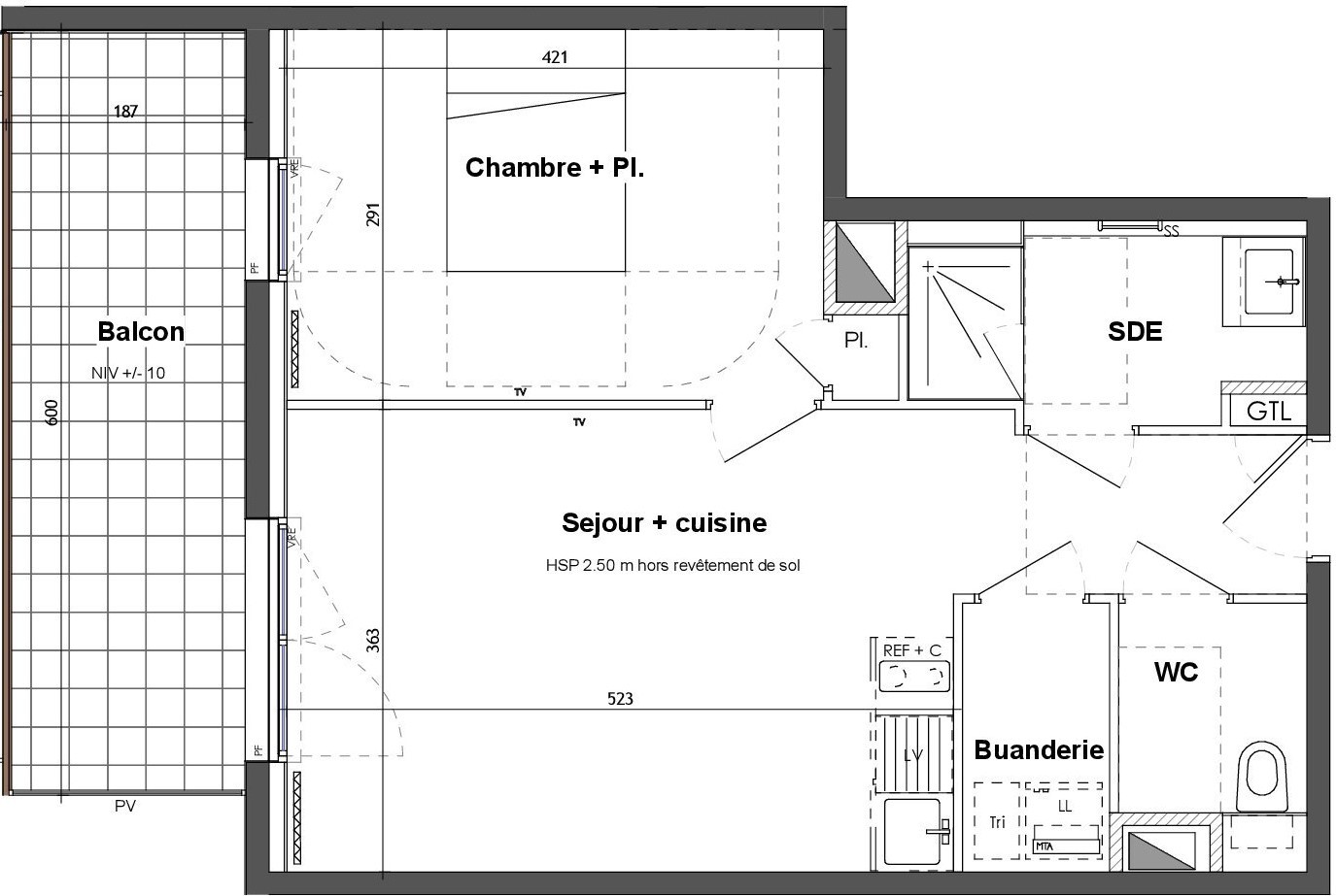 Vente Appartement à Rennes 2 pièces