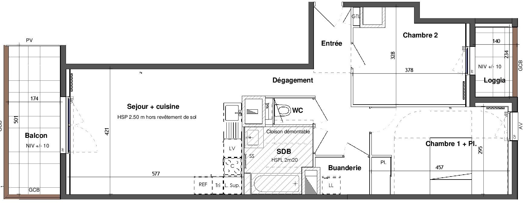 Vente Appartement à Rennes 3 pièces