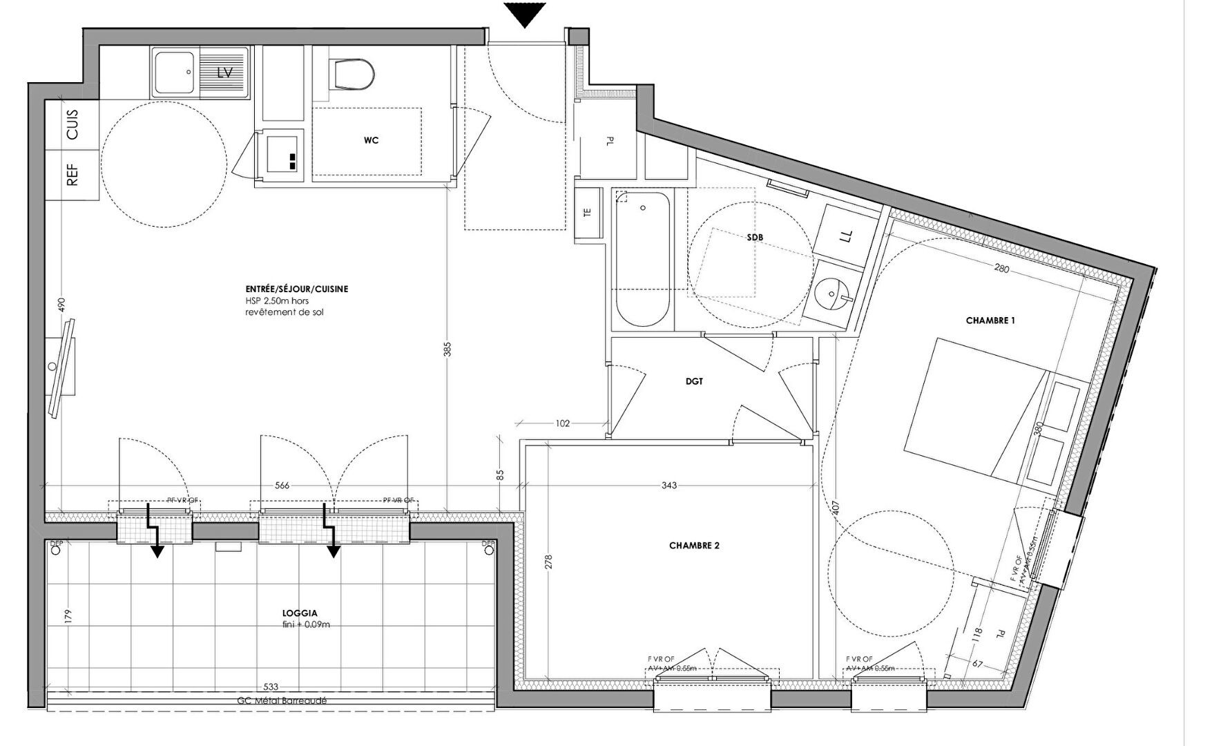 Vente Appartement à Chantepie 3 pièces