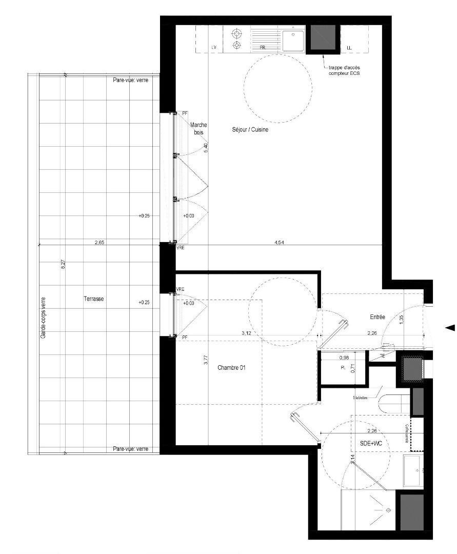 Vente Appartement à Rennes 2 pièces