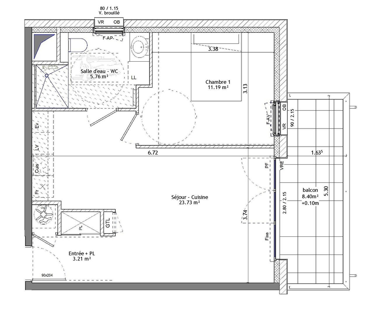 Vente Appartement à Saint-Erblon 2 pièces