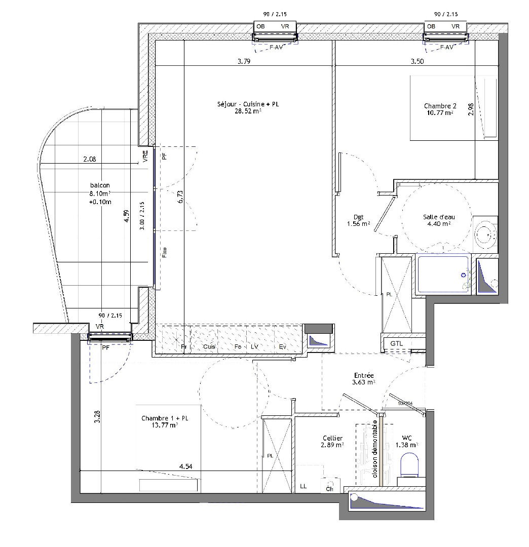 Vente Appartement à Saint-Erblon 3 pièces