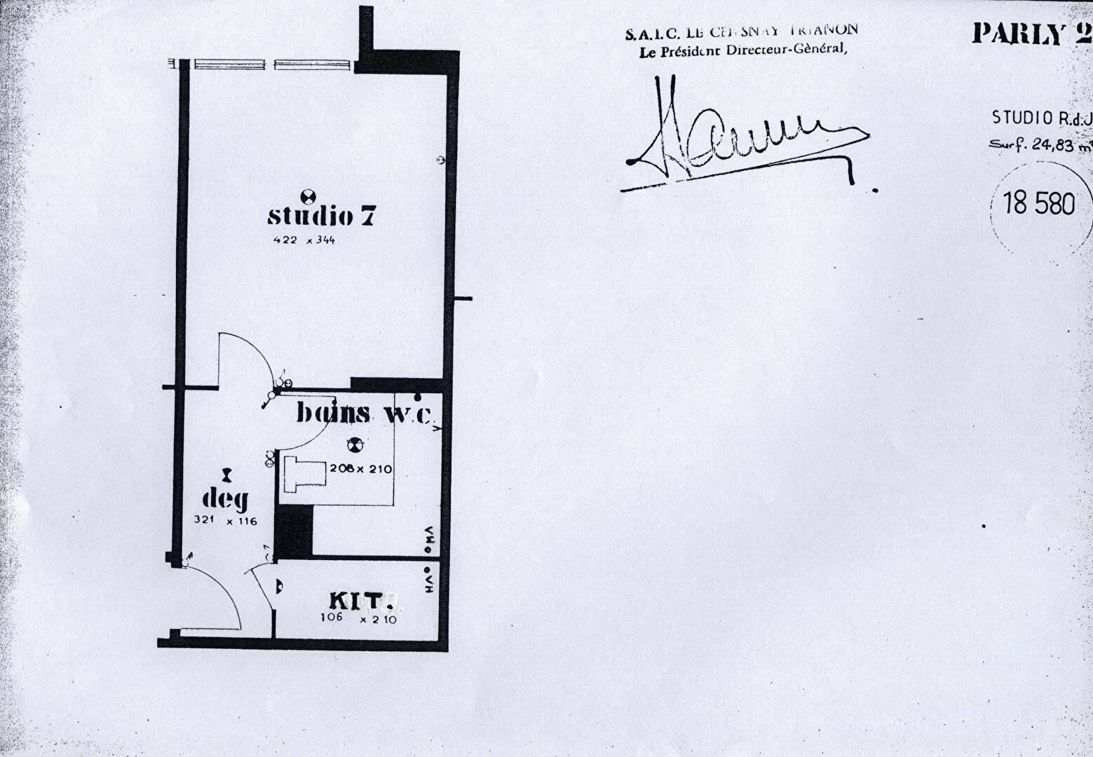 Location Appartement à le Chesnay 1 pièce