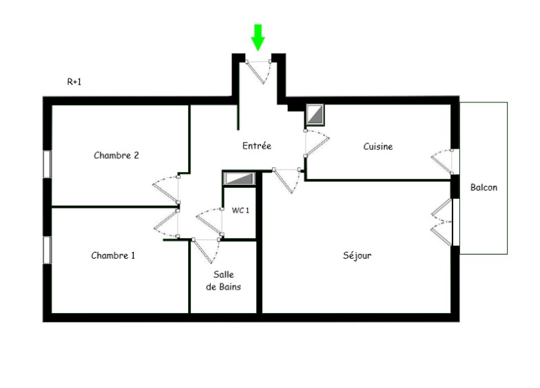 Vente Appartement à Lyon 3e arrondissement 3 pièces